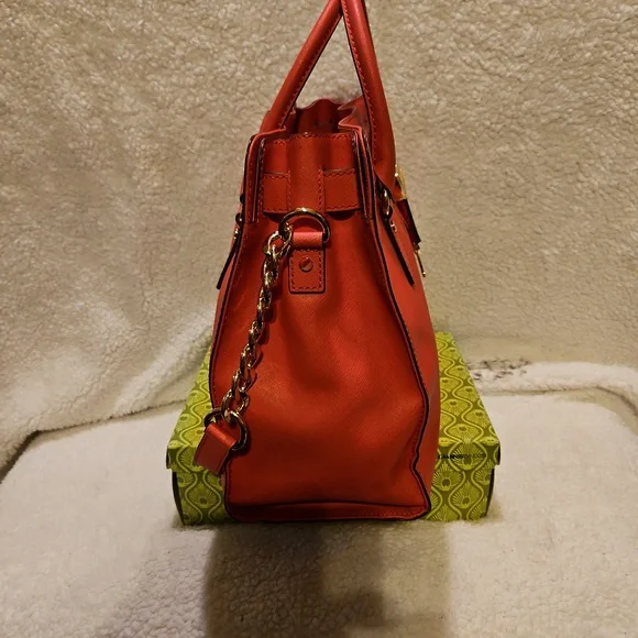 Michael Kors Large Hamilton Tote Watermelon W/ Goldtone Hardware Large - Picture 4 of 8